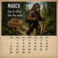 🦶2027 Bigfoots dagelijkse leven-kalender
