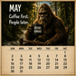 🦶2027 Bigfoots dagelijkse leven-kalender