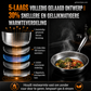 Met de hand gehamerde, ongecoate pan met antiaanbaklaag 🍳[Krasbestendig] Bestand tegen staalwol. Bestand tegen metalen spatels.