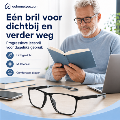🕶️ Autofocus slimme bril! 👁️✨ Anti-condens + antistraling + blauwlichtfilter + om te zetten in een zonnebril!