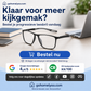 🕶️ Autofocus slimme bril! 👁️✨ Anti-condens + antistraling + blauwlichtfilter + om te zetten in een zonnebril!