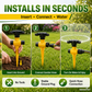 🏡1 KOPEN, 1 GRATIS KRIJGEN✨360° draaibaar automatisch besproeiingssysteem voor tuin, gazon en terra