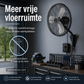Zware wandventilator, wandventilator met een capaciteit van 7500 CFM, voorzien van 3 snelheidsstanden en een instelbare kantelhoek, industriële pendelventilator met hoge luchtstroomsnelheid