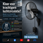 Zware wandventilator, wandventilator met een capaciteit van 7500 CFM, voorzien van 3 snelheidsstanden en een instelbare kantelhoek, industriële pendelventilator met hoge luchtstroomsnelheid