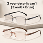 👓Kaderloze, ultralichte leesbril met diamantslijping🎁1 kopen, 1 gratis: 2 stuks in totaal