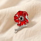 🕊️🌺 80 jaar vrijheid — Poppy-broche ter gelegenheid van de herdenking van VE Day