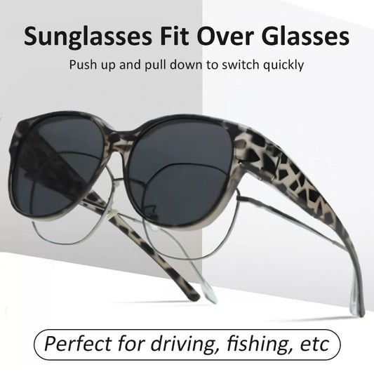 🎉BEPERKTE AANBIEDING😎Zonnebril met UV400-bescherming, past over je eigen bril