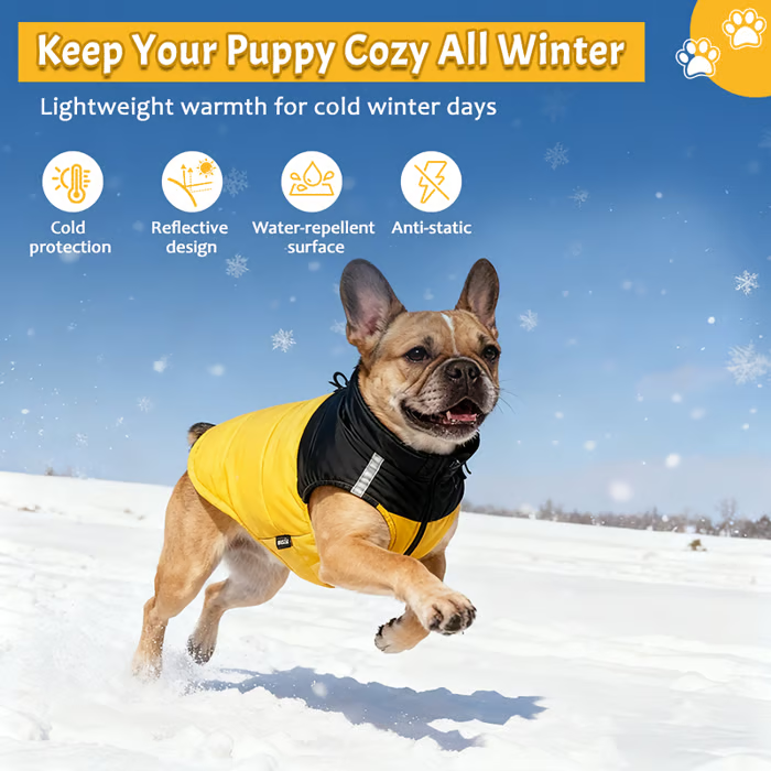 Waterafstotende winterjas voor honden – productafbeelding