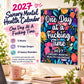 Humoristische 2027-Wandkalender – productafbeelding