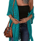 🔥 TIJDELIJKE AANBIEDING: Slechts € 24.99!!😍 Oversized gebreid vest voor dames – Lichtgewicht gehaakt kimono-vest met kwastjes voor de lente en zomer 🌸
