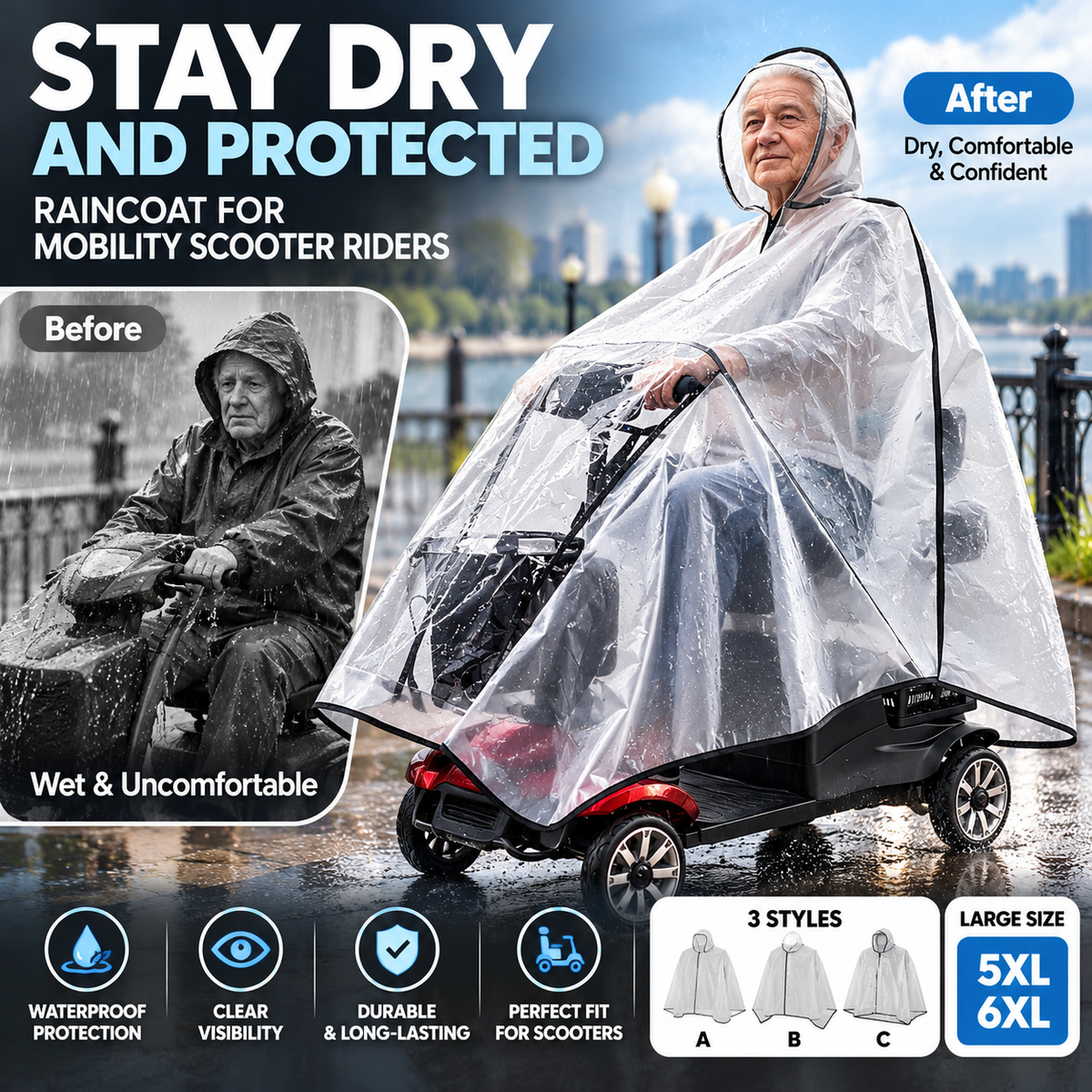 Regenhoes voor Scootmobielgebruikers – productafbeelding