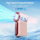 🌀Deze zomer voor slechts € 13,98!!!💨Mini-handventilator met led-display –👍Turbo-ventilator met 5 standen in zakformaat.✨Oplaadbaar via USB, snelle verkoeling voor onderweg en tijdens het opmaken. Het perfecte cadeau. Draagbare verkoelin