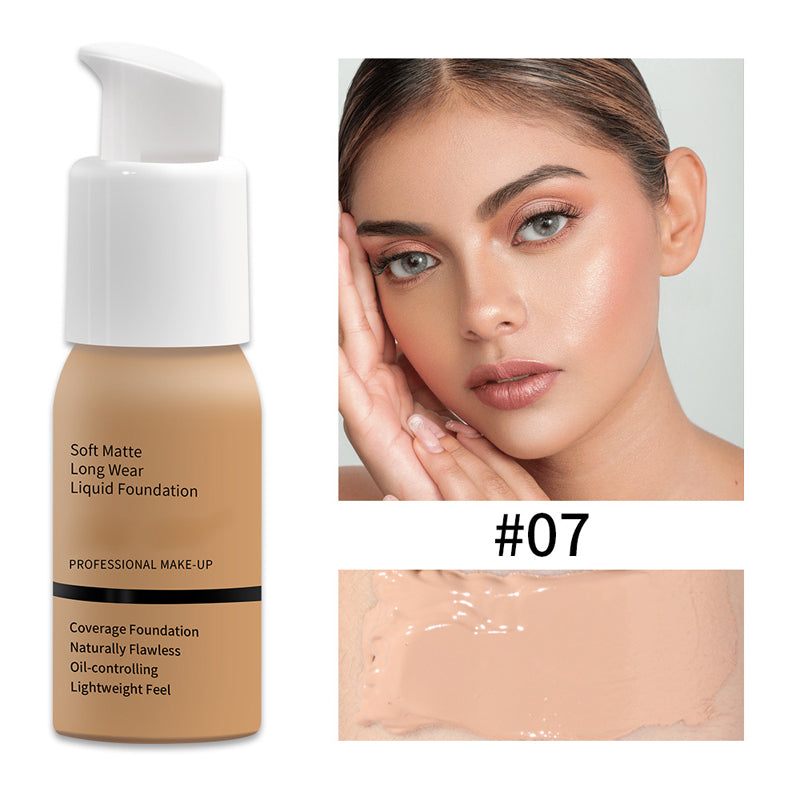 Vloeibare foundation met matte finish – productafbeelding