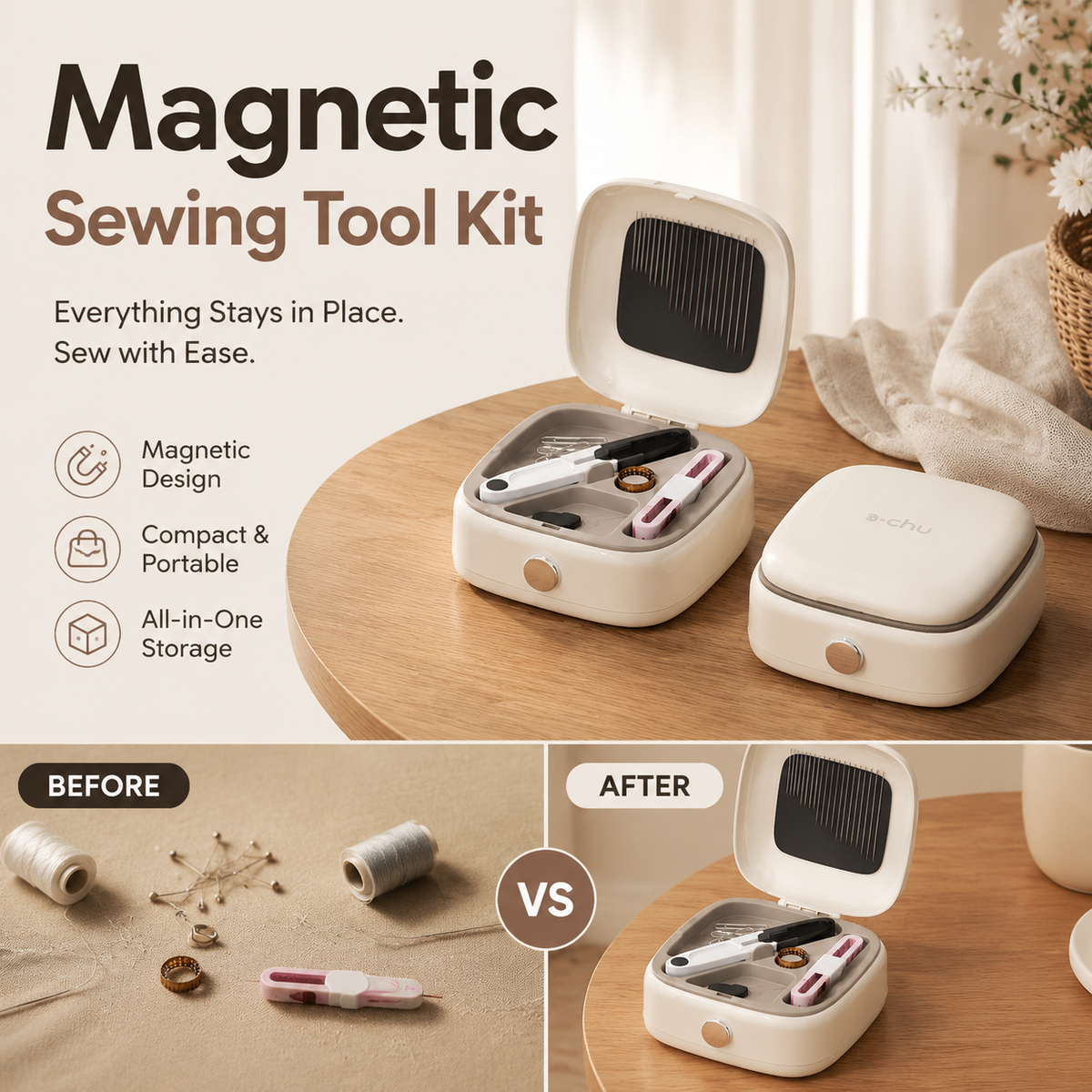 Magnetische Naaiset met Organizer – productafbeelding