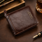 👝 Vintage herenportemonnee met ritssluiting rondom