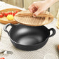 🍳🔥 Dikke, ongecoate ijzeren pan – 50% KORTING! Robuust, hittebestendig, duurzaam – perfect voor het op hoge temperatuur aanbraden en gezond koken. 💪