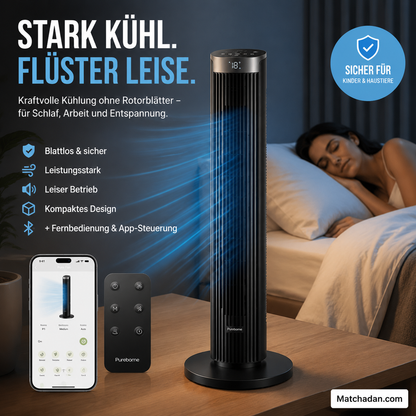 🌀 Draagbare USB-torenventilator met 3 snelheidsstanden – compact, krachtig en veelzijdig – perfect voor op kantoor, in de slaapkamer en onderwe