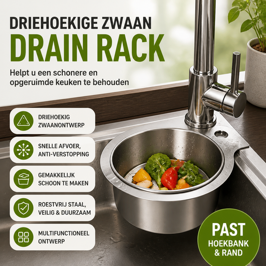 Zwanenvormige gootsteenzeef – productafbeelding