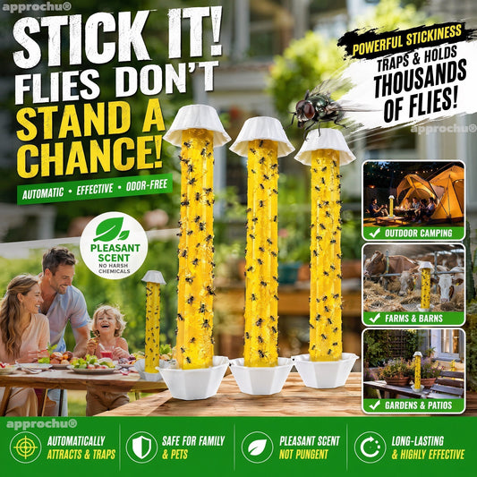 🟡 Dubbelzijdige Gele Plakvallen – Weerbestendig & Ideaal voor Tuin en Planten 🌿