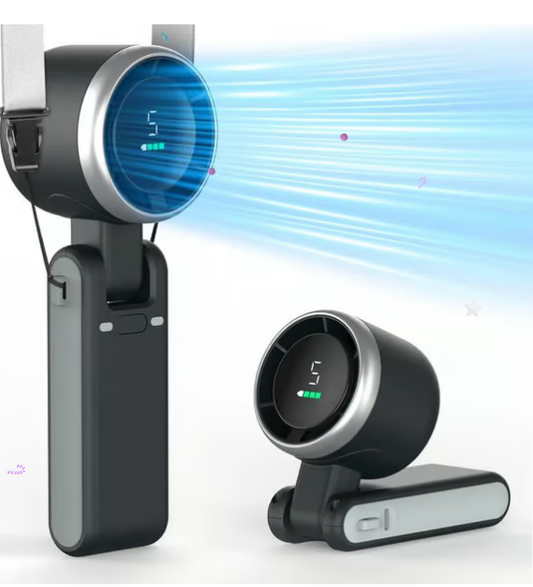 💨 Draagbare Turboventilator met 5 Snelheden｜USB Oplaadbaar, Compact en Krachtig