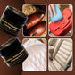 🧵 Lederverfkit – herstelt kleur, verbergt krassen en vernieuwt leren meubels, schoenen en jassen.