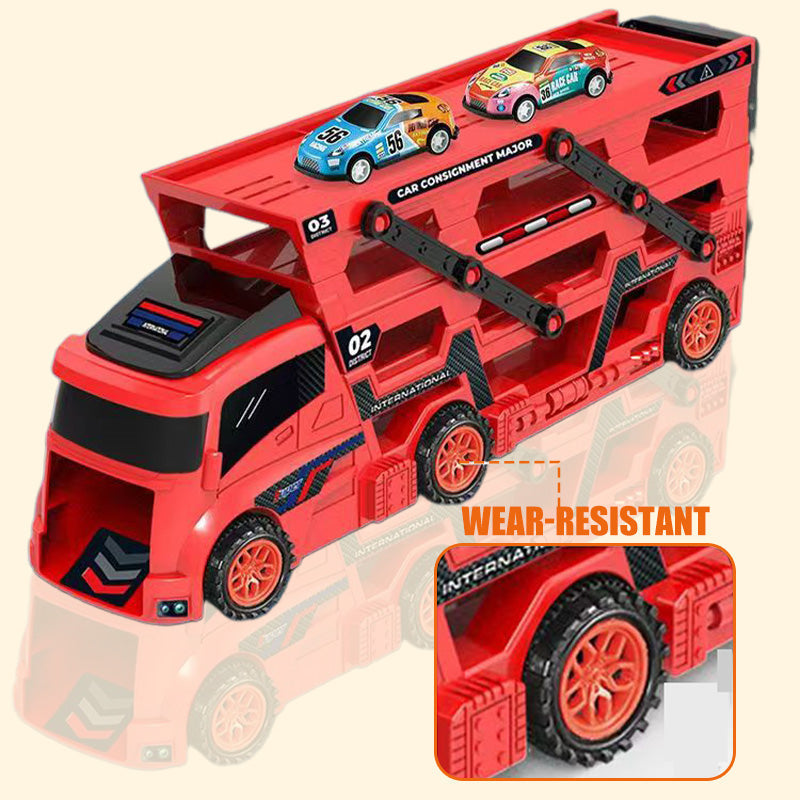 Autotransporter met racebaan en lanceerder – productafbeelding
