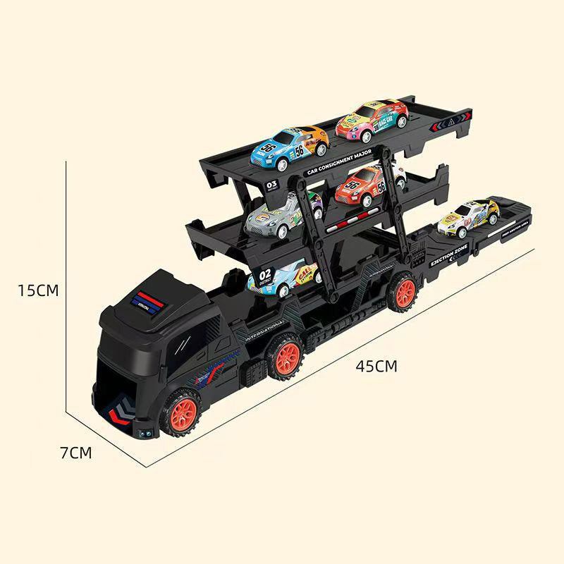 Autotransporter met racebaan en lanceerder – productafbeelding