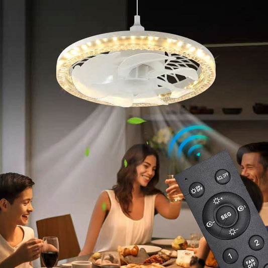 🌞Fris De Lente In Met 50% Korting!💡2-in-1 Dimbare Plafond Ventilatorlamp met Afstandsbediening – Stil, Verstelbaar en Ruimtebesparend