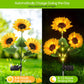 ☀️LED-tuinlampen op zonne-energie in de vorm van een zonnebloe