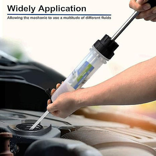 🔥50% KORTING🔥 500 ml olie- en vloeistofafzuiger, brandstofafzuigpomp voor auto's, handmatige olieafzuigpomp met snelle aanzuiging
