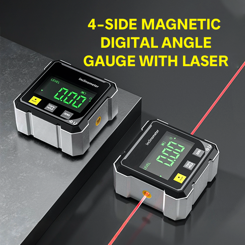 Digitale Hoekmeter met Magnetische Basis en Laser – productafbeelding
