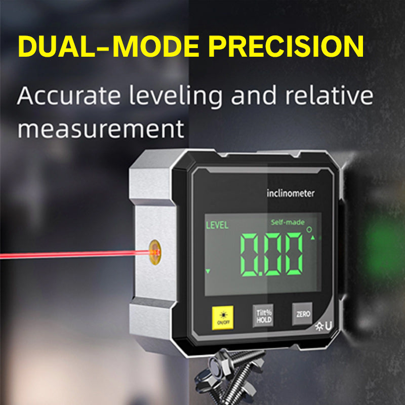 Digitale Hoekmeter met Magnetische Basis en Laser – productafbeelding