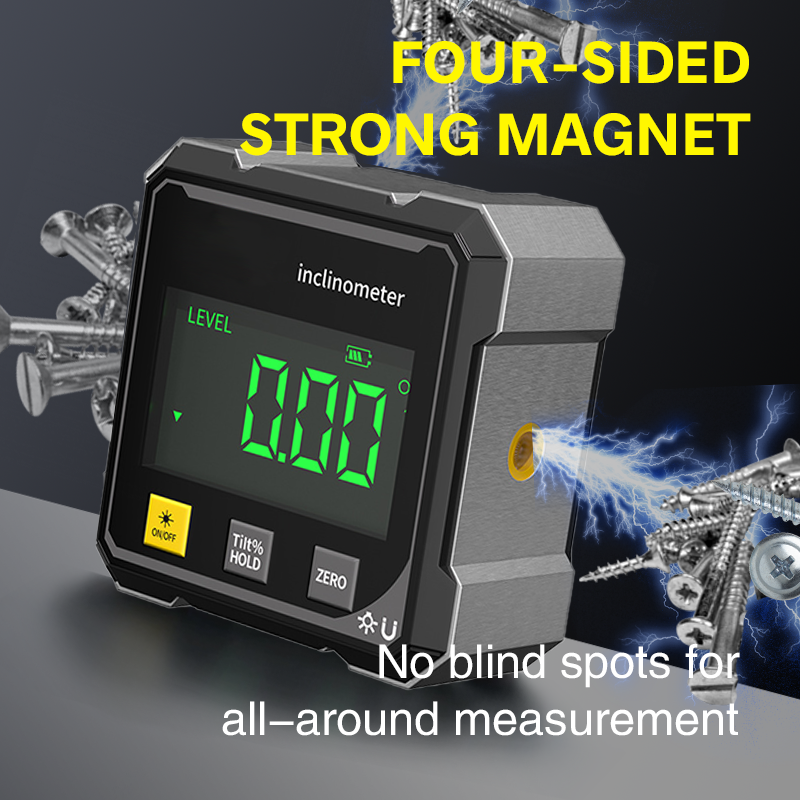 Digitale Hoekmeter met Magnetische Basis en Laser – productafbeelding