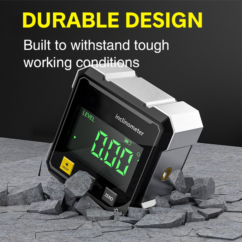 Digitale Hoekmeter met Magnetische Basis en Laser – productafbeelding