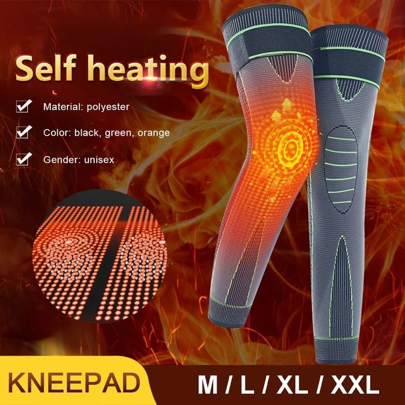 Warmtegevende verstelbare kniebandages – productafbeelding