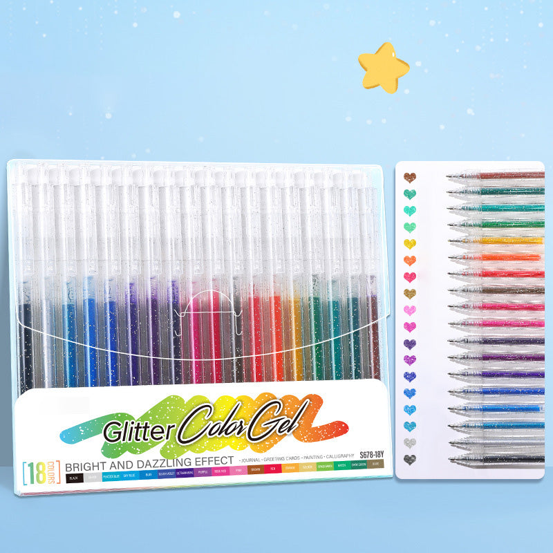 Glittergelpennen voor Creatief Schrijven – productafbeelding
