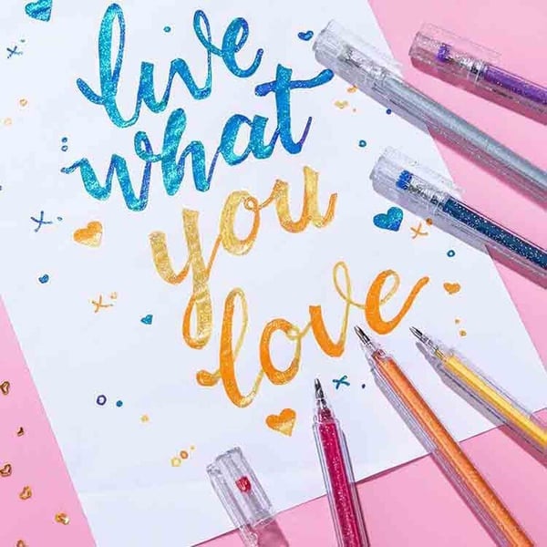 Glittergelpennen voor Creatief Schrijven – productafbeelding