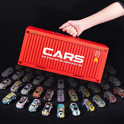 🔈🔈50% KORTING! ✨ 48 mini-auto's met ingebouwde garage - Interactief spel met geluidseffecten en racebaan voor kinderen 🚗🎪