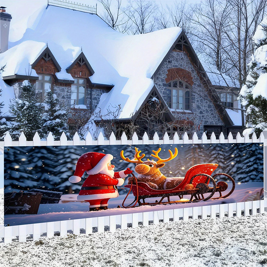 Kerstbanner voor buiten – productafbeelding