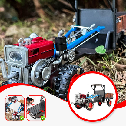 🚜Speelgoedmodel van een retro-tracto