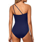 💥LAATSTE DAG SALE 50% KORTING🏖️🩱Éénschouder Badpak voor Dames – Vormend & Buikcorrigerend Badpak