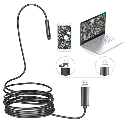 📷 50% KORTING! 🔦 Waterdichte USB-endoscopecamera met LED – IP67, 5,5 mm/7 mm & 1-10 m – Perfect voor buisinspecties, autodiagnose of moeilijk bereikbare plekken – scherpe beelden & flexibele kabel 🛠️