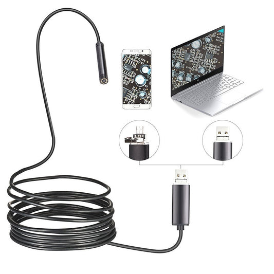 📷 50% KORTING! 🔦 Waterdichte USB-endoscopecamera met LED – IP67, 5,5 mm/7 mm & 1-10 m – Perfect voor buisinspecties, autodiagnose of moeilijk bereikbare plekken – scherpe beelden & flexibele kabel 🛠️