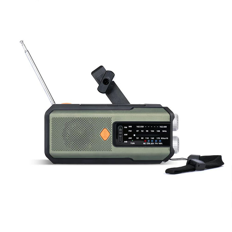 Noodradio op Zonne-Energie en Handslinger – productafbeelding
