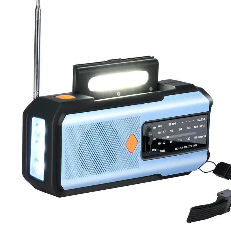 Noodradio op Zonne-Energie en Handslinger – productafbeelding