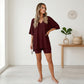 👚 50% KORTING! ✨ Lounge-set voor dames met V-hals – Losse pasvorm, kreukvrij & zijdezacht