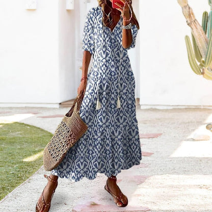 👗Hot Promotion 49% OFF💥 Women's V-Neck Maxi Dress