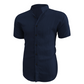 👔 TIJDELIJKE AANBIEDING: 50% KORTING! ✨ Zomerhemd voor heren – Hoge kraag, gestructureerde stof, relaxte pasvorm ☀️