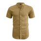 👔 TIJDELIJKE AANBIEDING: 50% KORTING! ✨ Zomerhemd voor heren – Hoge kraag, gestructureerde stof, relaxte pasvorm ☀️