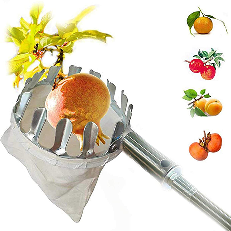 Fruitplukker met opvangmand – productafbeelding